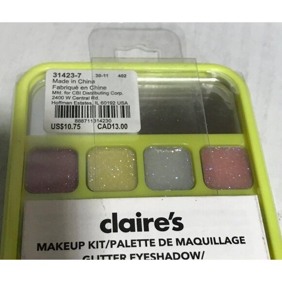 Claires Glitter Eyeshadow & Cotton Candy Lip Gloss Makeup Kit - Picture 3 of 4